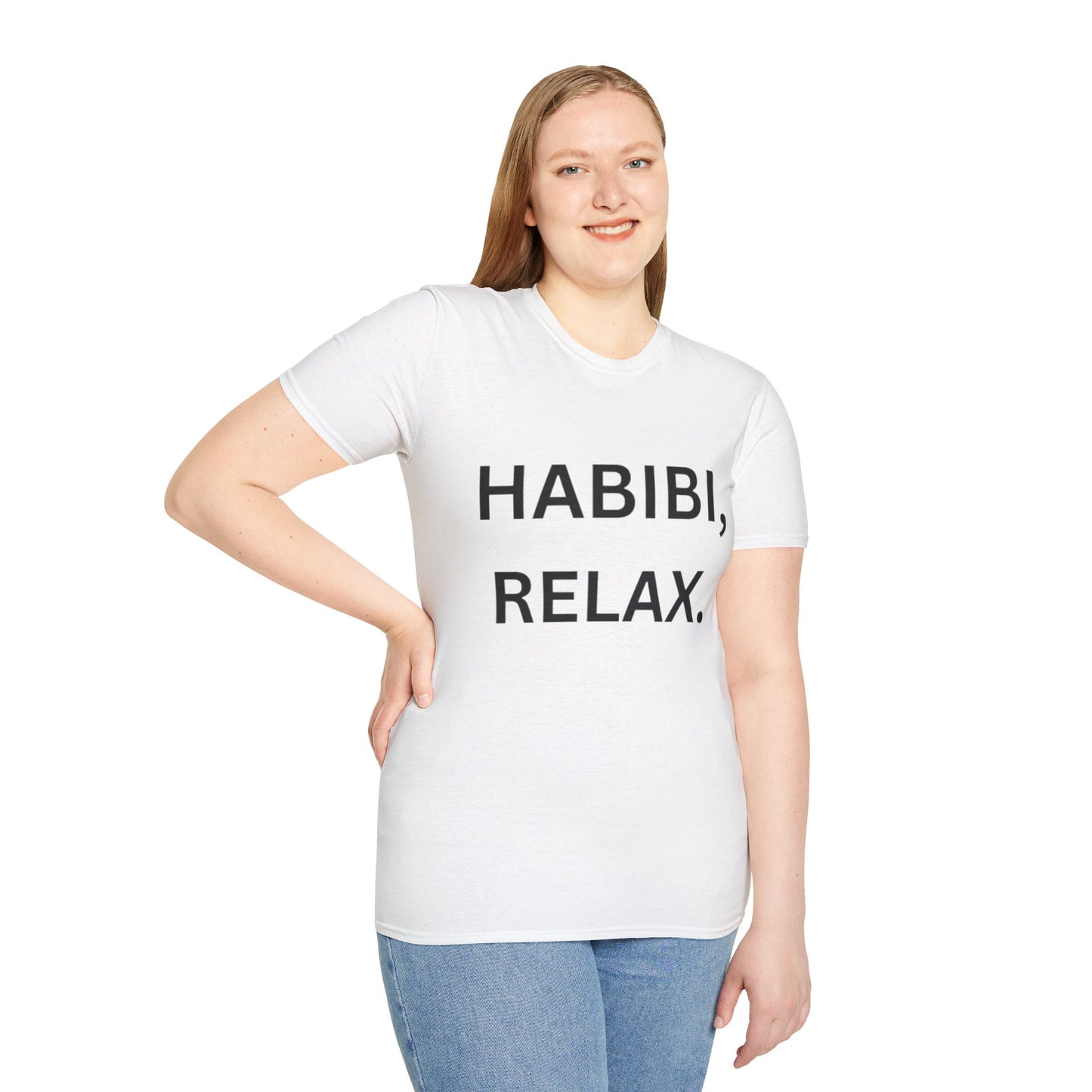 Chill Vibes Unisex T-Shirt - HABIBI, RELAX, Relaxation Shirt, Gift for Friends, Casual Outfit, Lounge Wear, Funny Graphic Tee