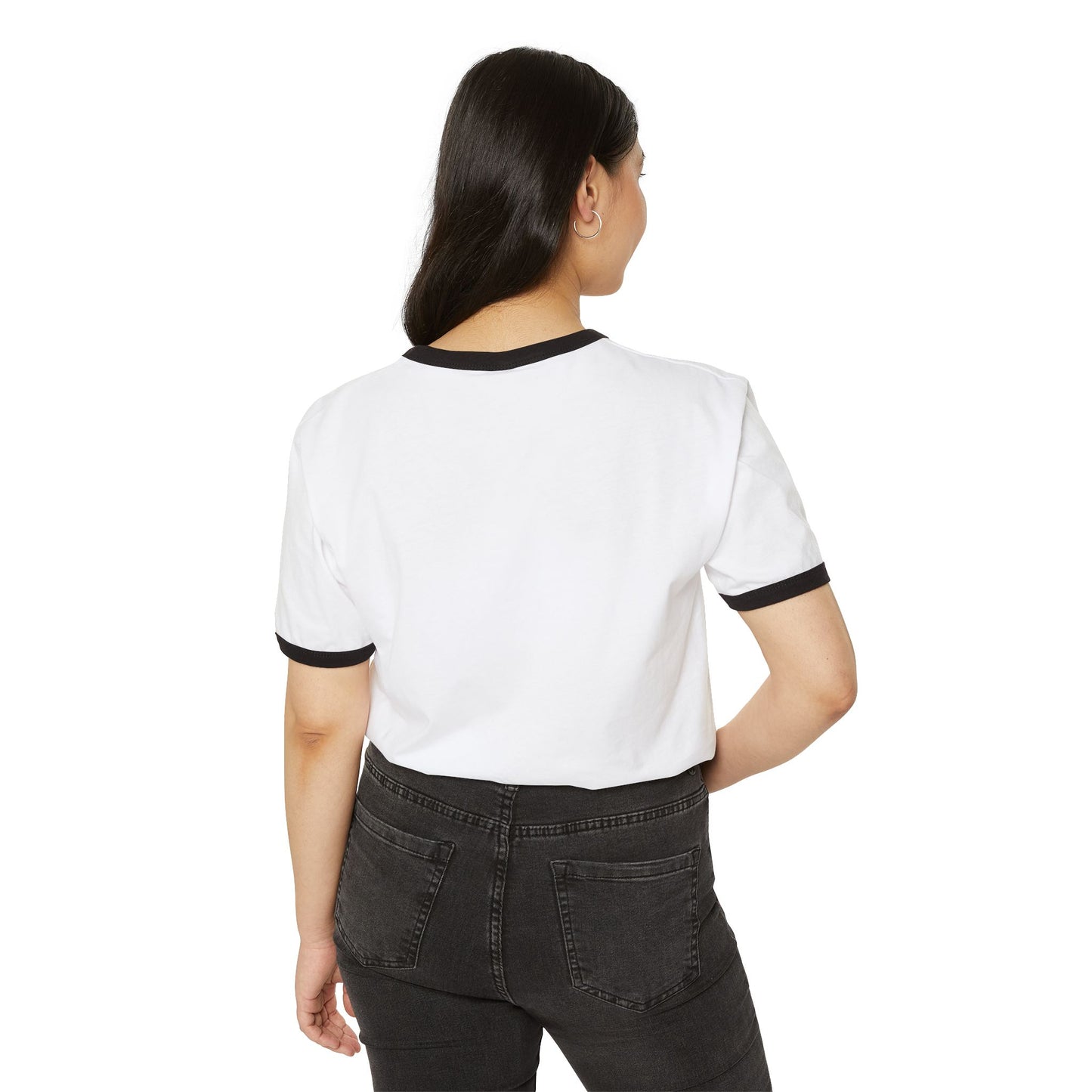 Unisex Cotton Ringer T-Shirt with 'Shaku maku' Design – Cool Vibe, Perfect for Gifts, Everyday Wear, Festivals, Cultural Events